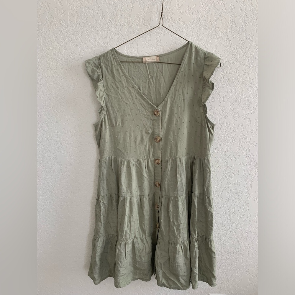 Brand: Altar’d State, size: Large color: sage green